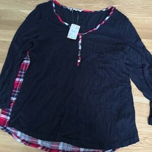 Women’s Suzanne Betro plaid shirt - L